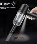 2 In 1 Keyboard And Car Vacuum Cleaner Wireless Handheld With Brushless 120W Motor Beast Suction And Blower LED light feature