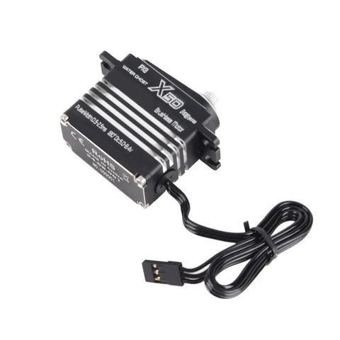Bad Boy Rc Digital Servo 50kg Torque Heavy Duty Full Metal Cnc Gears Aluminum Alloy Motor with wire connection for RC use.