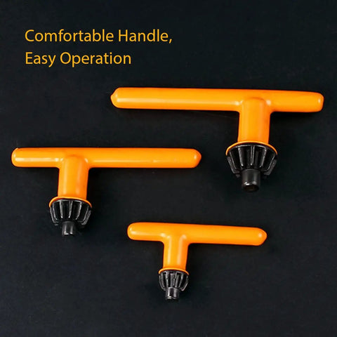 Must Have Drill Chuck Key Wrench Set For Quick Bit Swaps, Long Handle Leverage For Easy Tightening And Loosening, Fits Most Electric Drills, 5 Size Diameters From 1/4 Inch To 3/4 Inch, Durable Clamping Tool