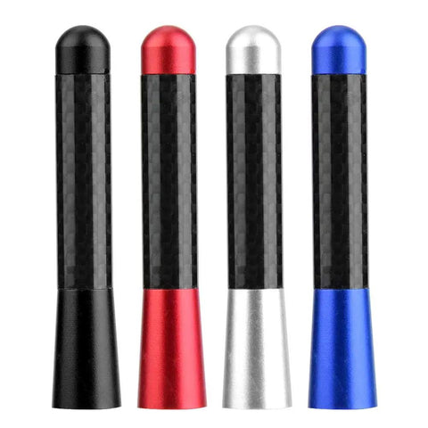 Premium Carbon Fiber Mounting Screw For Short Car Antenna Upgrade Built Tough Universal Auto Parts With Sleek Silver Finish And No Hassle Quick Installation in black, red, silver, and blue