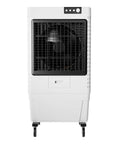 Portable Evaporative Swamp Cooler With Three Fan Speeds And 80 Liter Water Tank To Kick The Heat Fast Without Drilling Holes, front view.