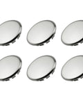 12 Pack Stainless Steel Knockout Plugs For Electrical Boxes Featuring Knurled Grip And No Sweat Tap In Install Rock Solid Seal, six plugs displayed.