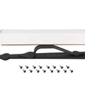 Decorative Garage Door Hinges And Handles Hardware Kit In Black Spear Style with screws and packaging shown