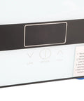 Control panel of Rock Solid Wall Mounted Tankless Electric Water Heater Packs 4500W showing settings for hot water.