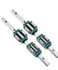 Premium Aluminum Linear Motion Guide Rail System Featuring GW15CC Slide Blocks And HGR15 Square Shaft Tracks For Milling Machines And Diy Cnc Builds Runs Crisp And Glides Like Butter, close-up view of slide blocks.