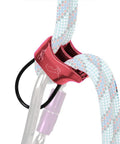 Pro Grade 25KN Rappel ATC Belay Device With Aluminum V Groove Channel For Rock Climbing Double Hole Rope Design Reducing Abrasion