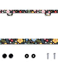 Colorful Floral License Plate Frame Personalize Your Ride Stainless Steel Universal Car Decor Fits Standard US Plates 12.2 X 6 Inches With 2 Holes And Screws
