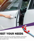 80Pcs Door Lock Rod Clips Kit For Easy Door And Tailgate Repairs shown with open car door and red retainer clips.