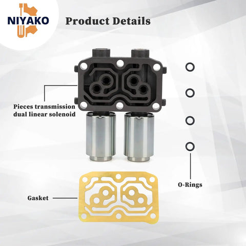 Plug And Play Transmission Dual Linear Shift Solenoid Valve Gasket Replacement For 2003 To 2008 Accord With OE Grade Seal Kit