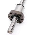 High Speed Ball Screw With End Machining 1620 Pitch Ball Nut For CNC Machines, close-up showing flange nut detail