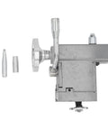 Adjustable Multifunctional MT2 Tailstock Live Center For Wood And Metal Lathes with aluminum construction and two handles, side view