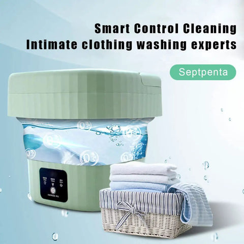 Portable 6L Mini Washing Machine With Foldable Design And Drain Valve For Apartments And Travel On The Go Even Washing Speed