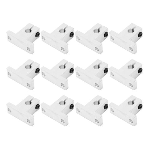 12-piece Aluminum Alloy Linear Motion Rail Support Kit For CNC Shafts And Guide Rails for 3D printers