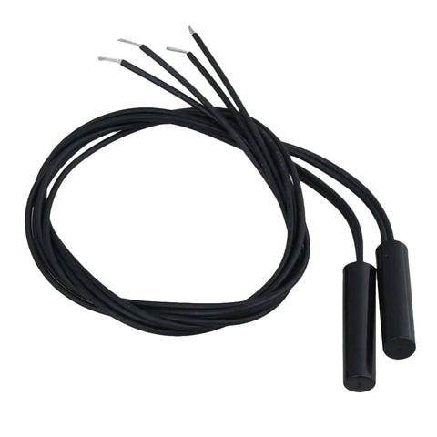 Cylindrical Plastic Mounted Reed Proximity Switch Magnetic Sensor Pack Of 2, 25mm, Normally Open, Hermetically Sealed