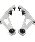 2 Piece Front Lower Control Arms For Nissan Pathfinder 2013 2020 Infiniti QX60 2014 2022 Infiniti JX35 2013 Direct Replacement To Restore Handling Stability And Road Feel And Beef Up Ride, aluminum with rubber bushings