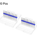 20 Pc Micro PCB Drill Bit Set 2.4mm Tungsten Carbide Twist Drill Bits With One Eighth Inch Shank For Printed Circuit Boards CNC