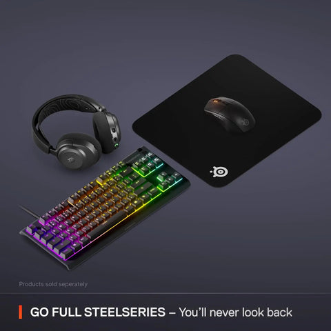 QcK Medium Gaming Mouse Pad With Non Slip Silicone Rubber Base For Peak Tracking And Pro Grade Game Ready Sensor Performance 320 By 270 mm with keyboard and headset