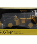 944 X Tier Wheel Loader Toy in Prestige Collection box with clear cab windows and realistic detailing, 1 to 50 scale, LP82821