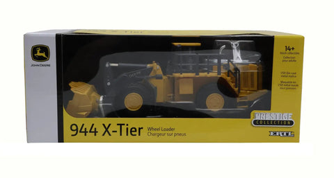 944 X Tier Wheel Loader Toy in Prestige Collection box with clear cab windows and realistic detailing, 1 to 50 scale, LP82821
