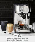 Bambino Plus Espresso Machine For Home Baristas With Dose Control And Auto Milk Frother, Fast Heat Up, 15 Bar Pressure