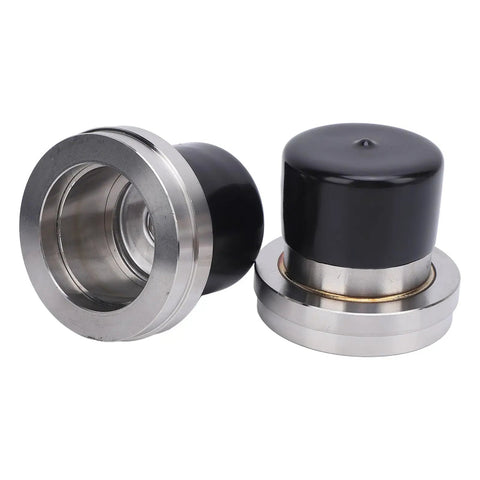 2 Pack Boat Trailer Bearing Protectors With Covers, Stainless Steel Center Grease Cap, 2.717 Inch Diameter, side view