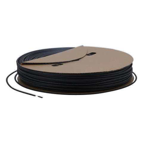 Hot Shrink Sleeve Kit For Home Electronics Wiring Protects Wires From Exposure With High Strength Flame Retardant Polyolefin Tubing That Stays Tough, black spool