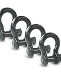 Beefy Half Inch D Ring Bow Shackle With Screw Pin Clevis Four Pack For Jeeps ATVs Trucks And Trailers 2 Ton Working Load Limit