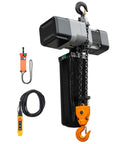 Heavy Duty 11000lb Electric Chain Hoist With Double Chain System And 30ft Lift Height for garage engine lifting jobs.