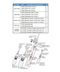 14-Piece TIG Welding Torch Accessory Kit For Air Cooled And Water Cooled Torches 17 18 20 26 Series diagram with parts list