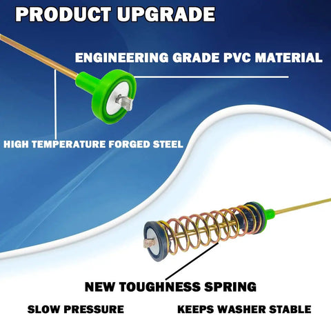 BeefedUp Washer Suspension Rod Kit With Thick Springs HeavyDuty 4 Pack Replacement For WA50R5200AW WA45T3200AW product details
