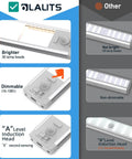 Comparison of Rechargeable Motion Sensor Under Cabinet Lights With 30 LEDs Magnetic Dimmable vs non-dimmable options