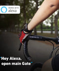 Cyclist with smartwatch, works with Alexa, Smart Gate Opener Lite With App Control And Wireless Sensor integration