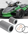Dual Filtration Engine Oil Filter Kit With Extended Transmission Filter for 2013 Spyder with filters and gaskets