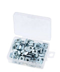 Bulk 100 Pcs M5 M6 T Slot Nuts For 20 Series Aluminum Extrusion Galvanized Slide Nuts in plastic box