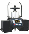 Straight Shooting Digital Magnetic Rockwell Hardness Tester For Massive Steel And Iron Workpieces With Hra Hrb Hrc Scales Manual Load Control Precision Industrial Testing Gear on a table showing HRC scale.