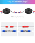 4 Pack 100 Foot BNC Video Power Cables For CCTV Security Cameras And DVR Systems with connectors and cable spools
