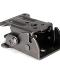 Heavy Duty Rock Solid Foldable Brackets Featuring Self Locking Hinges And Bulky Steel Extensions, steel hinge detail.