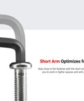 Short Arm Ball End Hex L Key Set With Holders in use tightening a bolt in tight space