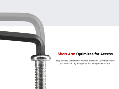 10 mm Short Arm Ball End Hex L Key For Tight Spaces With High Leverage Pro Grade Allen Wrench For Maximum Torque And Easy Access.