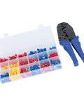 Check Out This Fresh 300 Piece Insulated Wire Connector Terminal Kit Set Featuring Snazzy Tin Plated Heads With Slick Electrical Conductivity And Super Flame Retardant PVC In Three Rad Colors For Safer Flexible Cable Connections And Easy Color kit with crimping pliers