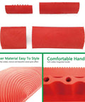 4 Piece Wood Graining Tool Set With Pattern Knurling For All Surfaces, red rubber wood grain tools for oak pine finishing