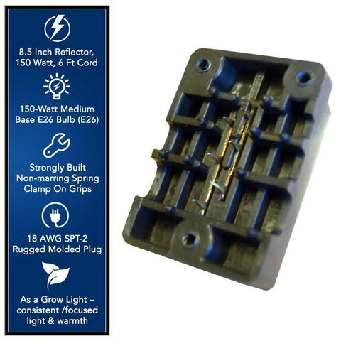 Close-up of Low Voltage Landscape Lighting Cable Connectors 2 Pack Black for Easy Quick Install Snaps On and Tightens