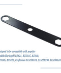 Heavy Duty Table Saw Blade Wrench For 10 Inch Shop Tools Replaces 0101010312 And 0101010313 metal wrench with hex openings for blade changes.