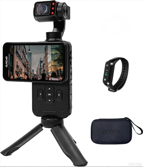Handheld Camcorder With 3 Axis Stabilization For Smooth Pro Grade Shots 5K 30fps And 4K 60fps Recording with accessories