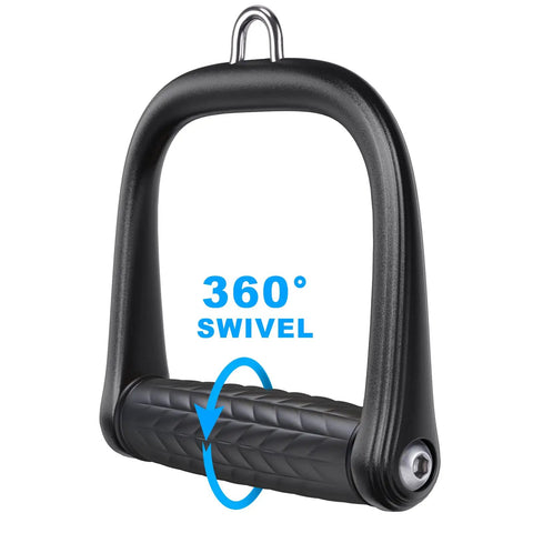 D Handle For Cable Machines Built Tough Aluminum Grip With Non Slip Surface 360 Degree Swivel For Smooth Stable Workouts