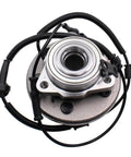 Set Of 2 Front Wheel Hub Bearing Assemblies For Ford Explorer 2006 To 2010 And Explorer Sport Trac 2007 To 2010 Plus Mercury Mountaineer 5 Lug With ABS Drop In Replacement Ready To Roll Smooth Ride Quiet Operation, close-up view