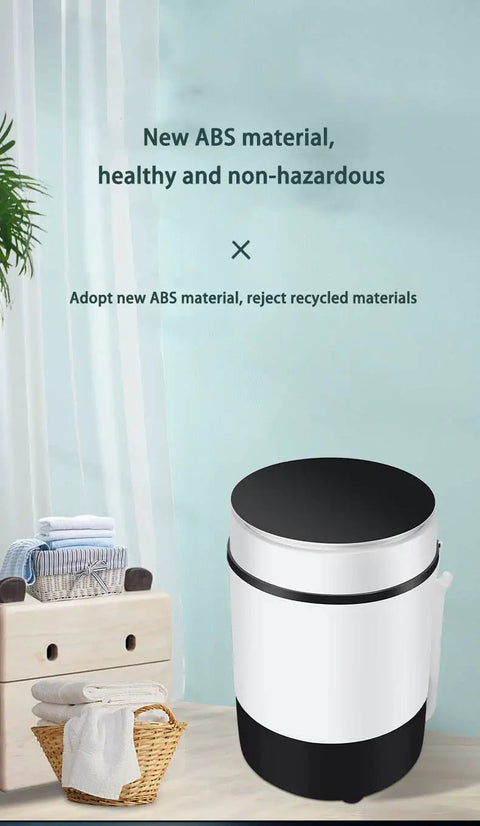 Mini Portable Washer With Bionic Hand Wash Motion, Built In Stainless Steel Leak Resistant Tub, Gentle Cycle Saves Delicates, Zero Stress Setup For Apartment Living, Cleans Your Everyday Gear Like Magic, featuring new ABS material.