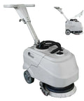 Foldable Walk Behind Floor Scrubber Machine With 180 RPM And 300W Motor, Heavy Duty Hand Push Design, 17L Sewage Tank