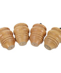 Gourd Shaped 8cm Rubberwood Wood Furniture Legs Set Of 4 For Cabinet Sofa Table Desk Replacement, displayed in light yellow rubberwood.