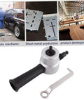 Power Drill Nibbler Attachment For Metal Sheets With Double Head And 360 Degree Adjustable Operation